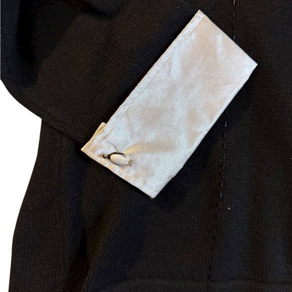 Storybook Knits Black Cardigan-Penguins - Picture 6 of 6